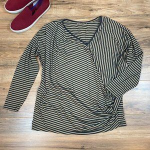 Sandwich_ Lagenlook Vneck Longsleeve Women's‎ XXL